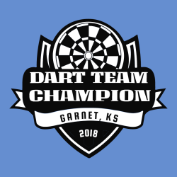 Dart Team Champion Garnet, Ks 2018 - Darts T-shirt Design T-Shirt Design - 3119