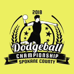 Dodgeball Championship Spokane County - Dodgeball T-shirt Design T-Shirt Design - 3222
