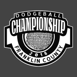 Dodgeball Championship Franklin County - Dodgeball T-shirt Design T-Shirt Design - 3212