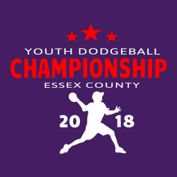 Youth Dodgeball Championship Essex County - Dodgeball T-shirt Design T-Shirt Design - 3215