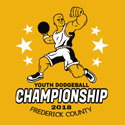 Youth Dodgeball Championship Frederick County - Dodgeball T-shirt Design T-Shirt Design - 3217