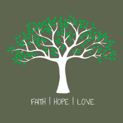 Faith | Hope | Love - Christian T-shirt Design T-Shirt Design - 3908