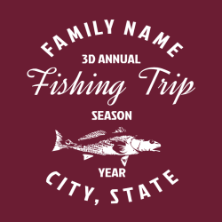 Fishing Trip Event - Fishing T-shirt Design T-Shirt Design - 4084