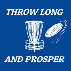 Throw Long And Prosper - Frisbee Golf T-shirt Design T-Shirt Design - 3279