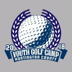 Youth Golf Camp Huntington County T-Shirt Design - 2934
