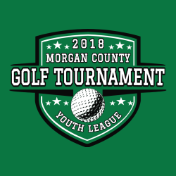 Golf Tournament Morgan County 2018 Youth League T-Shirt Design - 2941