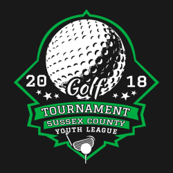 Golf Tournament Sussex County Youth League T-Shirt Design - 2913