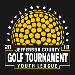 Golf Tournament Jefferson County Youth League T-Shirt Design - 2938