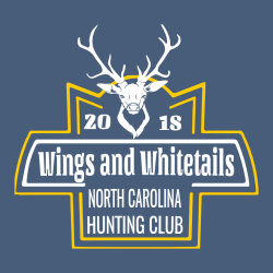 Wings And Whitetails Hunting Club North Carolina - Hunting T-shirt Design T-Shirt Design - 3023
