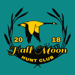 Half Moon Hunt Club - Hunting T-shirt Design T-Shirt Design - 3024