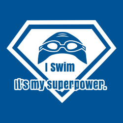 I Swim It's My Superpower - Swimming T-shirt Design T-Shirt Design - 2041