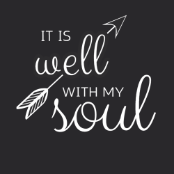 It Is Well With My Soul - Christian T-shirt Design T-Shirt Design - 3842