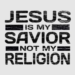 Jesus Is My Savior Not My Religion - Church T-shirt Designs T-Shirt Design - 2167