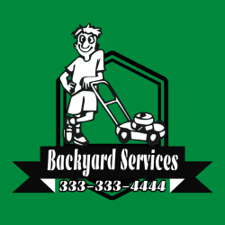 Backyard Services - Landscaping T-shirt Design T-Shirt Design - 3321