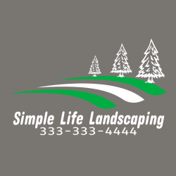 Simple Life Landscaping - Landscaping T-shirt Design T-Shirt Design - 3308