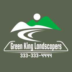Green King Landscapers - Landscaping T-shirt Design T-Shirt Design - 3323