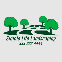 Simple Life Landscaping - Landscaping T-shirt Design T-Shirt Design - 3312