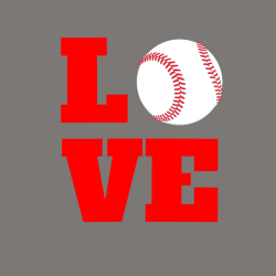 Love Baseball T-shirt Design T-Shirt Design - 418