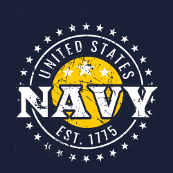 United States Est. 1775 Navy - Navy T-shirt Design T-Shirt Design - 4217