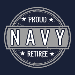Proud Navy Retiree - Navy T-shirt Design T-Shirt Design - 4221