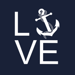 Love - Navy T-shirt Design T-Shirt Design - 4211