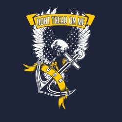Dont Tread On Me Usn - Navy T-shirt Design T-Shirt Design - 4204