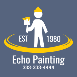 333-333-4444 Est 1980 Echo Painting - Painting T-shirt Design T-Shirt Design - 3332