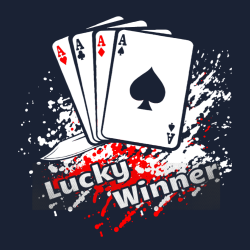 Lucky Winner - Poker Party T-shirt Design T-Shirt Design - 4277