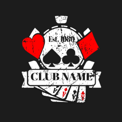 Club Name Est. 1980 - Poker Party T-shirt Design T-Shirt Design - 4281