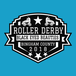 Roller Derby Black Eyed Beauties Bingham County - Roller Derby T-shirt Design T-Shirt Design - 3003