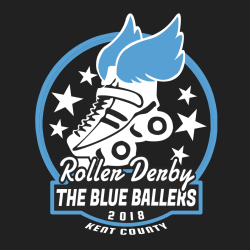 The Blue Ballers Kent County Roller Derby - Roller Derby T-shirt Design T-Shirt Design - 2991