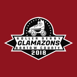 Glamazons Roller Derby Bartow County - Roller Derby T-shirt Design T-Shirt Design - 2995