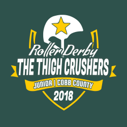 Roller Derby The Thigh Crushers Junior Cobb County - Roller Derby T-shirt Design T-Shirt Design - 29