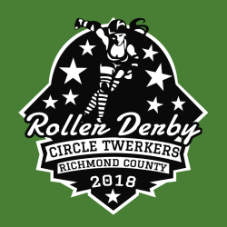 Roller Derby Circle Twerkers Richmond County - Roller Derby T-shirt Design T-Shirt Design - 3001
