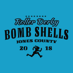 Roller Derby Jones County Bomb Shells - Roller Derby T-shirt Design T-Shirt Design - 3033
