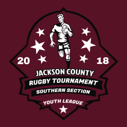 Jackson County Rugby Tournament Southern Section Youth League - Rugby T-shirt Design T-Shirt Design 