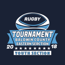 Rugby Tournament Baldwin County Eastern Serction Youth Section - Rugby T-shirt Design T-Shirt Design
