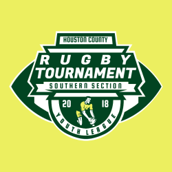 Houston County Rugby Tournament Southern Section Youth League - Rugby T-shirt Design T-Shirt Design 