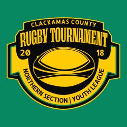 Clackamas County Rugby Tournament Northern Section Youth League - Rugby T-shirt Design T-Shirt Desig