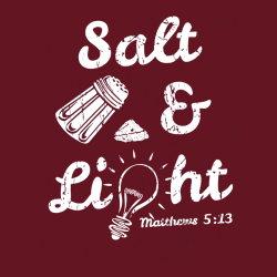Salt & Light Matthews 5:13 - Christian T-shirt Design T-Shirt Design - 3807