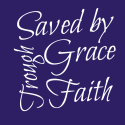 Saved by grace trough faith - Christian T-shirts Design T-Shirt Design - 3823