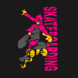 Skateboarding - Skateboarding T-shirt Design T-Shirt Design - 1870