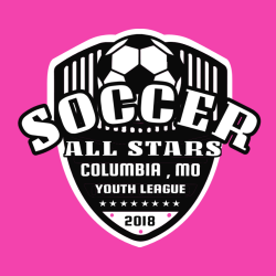 All Stars Soccer Columbia , Mo Youth League T-Shirt Design - 2859