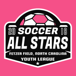 Soccer All Stars North Carolina Youth League - Soccer T-shirt Design T-Shirt Design - 2860