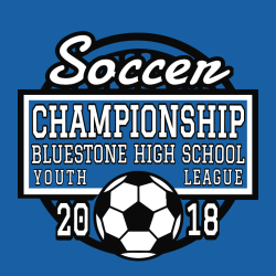 Soccer Championship Youth League  T-Shirt Design - 2827