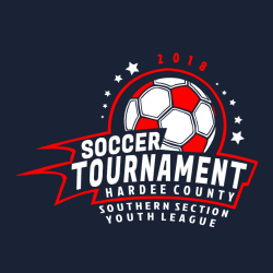 Soccer Tournament Hardee County Southern Section Youth League - Soccer T-shirt Design T-Shirt Design