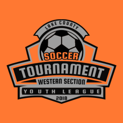 Lake County Soccer Tournament Western Section Youth League - Soccer T-shirt Design T-Shirt Design - 