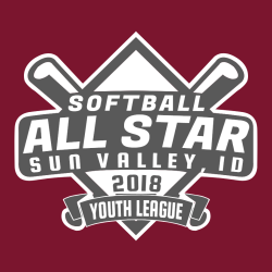 Softball All Star Sun Valley, Id - Softball T-shirt Design T-Shirt Design - 2730