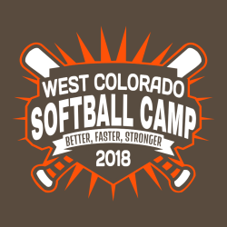 West Colorado Softball Camp Better, Faster, Stronger - Softball T-shirt Design T-Shirt Design - 2745