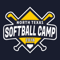 North Texas Softball Camp - Softball T-shirt Design T-Shirt Design - 2744